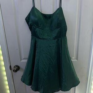 Windsor Strapless Dark Green Dress